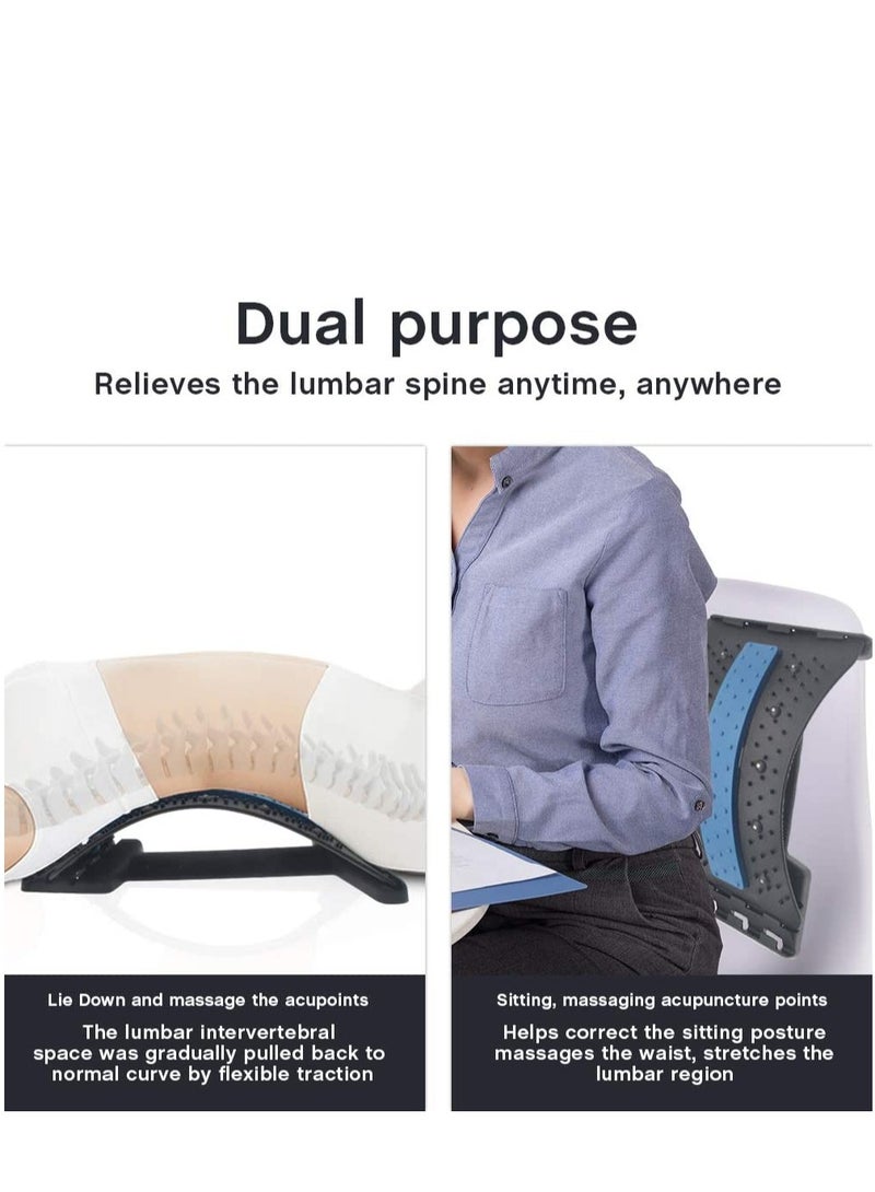 Magnetic Therapy Back Massager Stretcher Neck Stretch Tools Massage Cervical Pillow Lumbar Spine Support Corrector pain Relief(Purple - Image 3