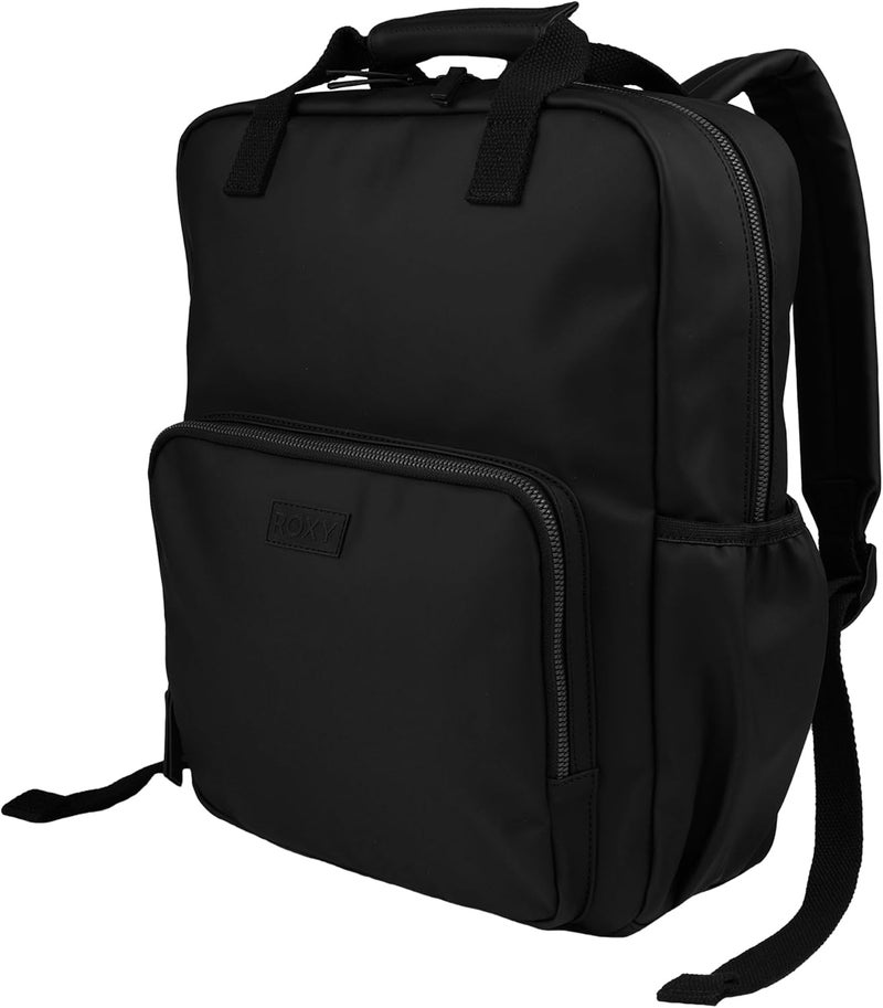 Roxy Womens Large Melting Spot Backpack with Padded Shoulder Straps and Exterior Storage Anthracite PU 21L - Image 1