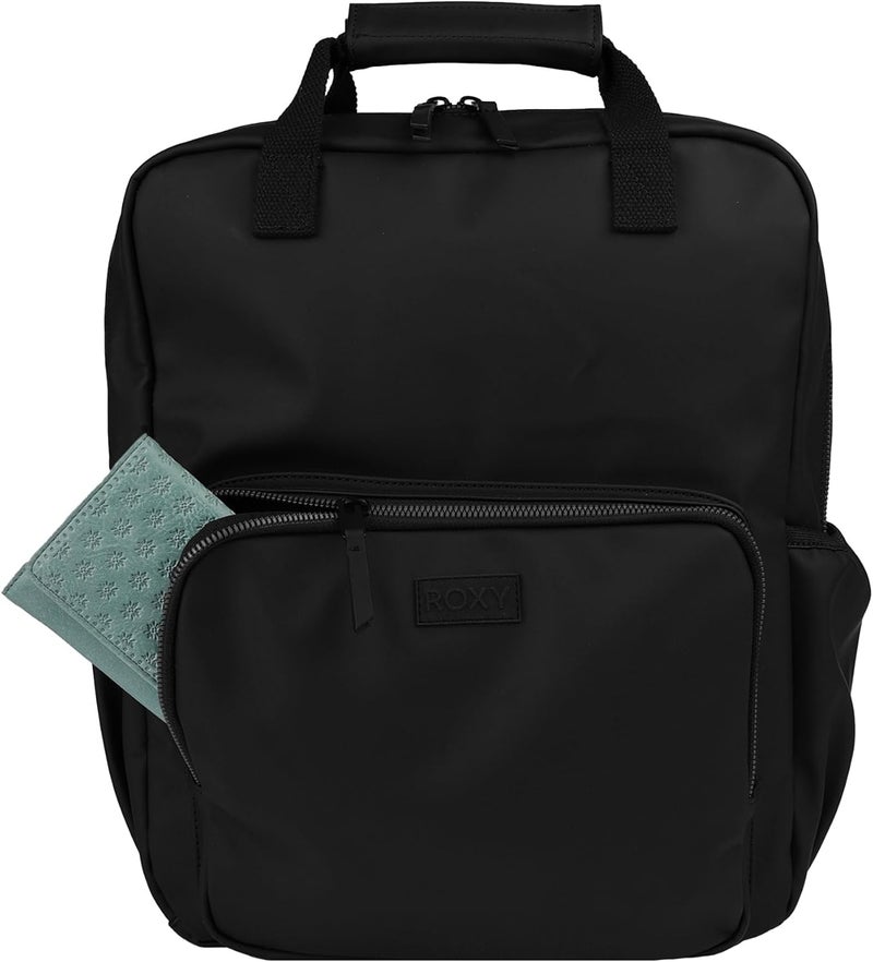 Roxy Womens Large Melting Spot Backpack with Padded Shoulder Straps and Exterior Storage Anthracite PU 21L - Image 5