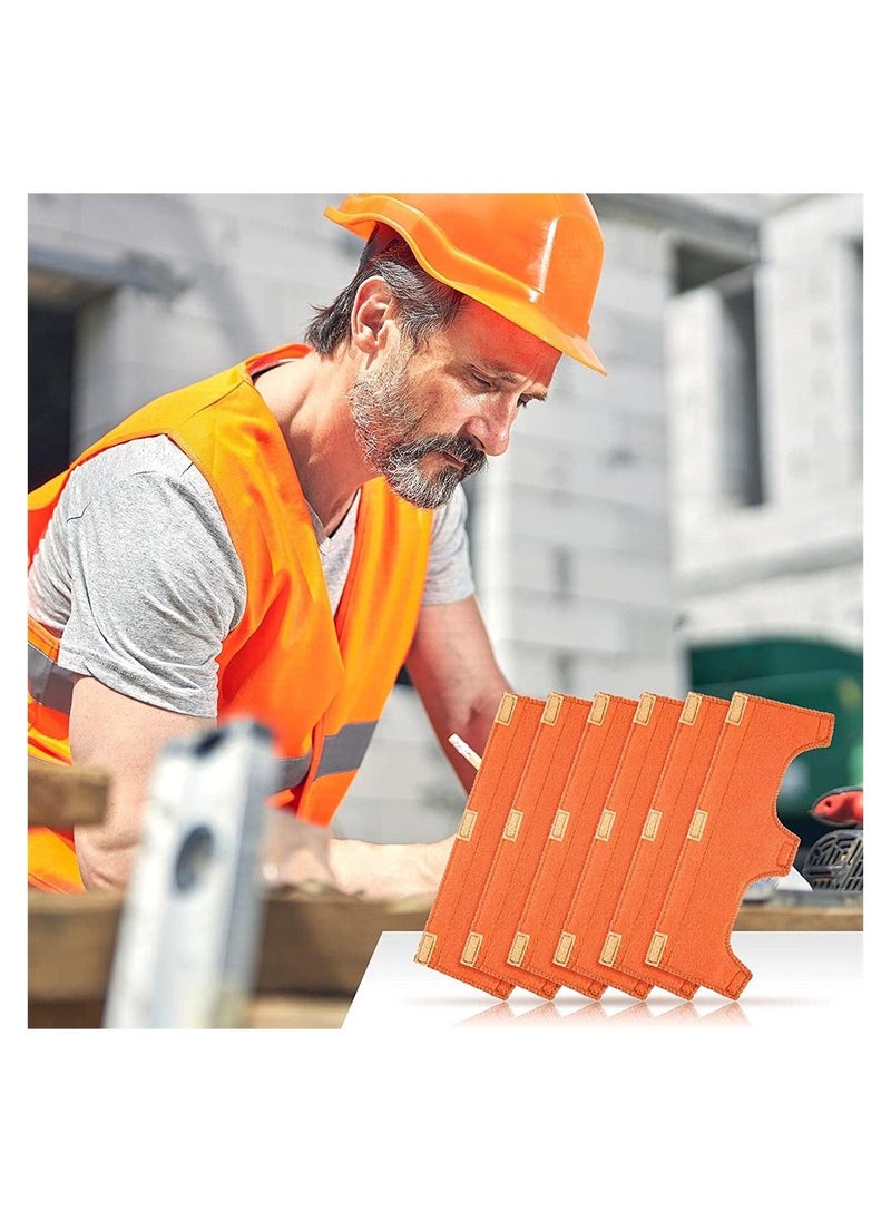 SYOSI Hard Hat Sweatband, Hard Hat Liners Helmet Welding Antiperspirant Belt Washable Cotton Sweatband Air Cushion Sweatband Helmet Comforter Pad Hard Safety Hat Sweatband Snap Hard Hat Accessories (6Pcs)  - Image 5