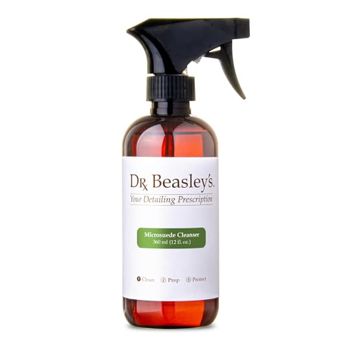 Dr. Beasley's Microsuede Cleanser 12 fl oz - Spray & Wipe Cleans Toughest Stains on Auto Faux Suede, Won't Harden or Darken, Removes Body Oils, Food, Drinks - Image 1