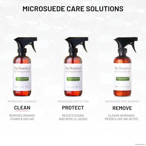Dr. Beasley's Microsuede Cleanser 12 fl oz - Spray & Wipe Cleans Toughest Stains on Auto Faux Suede, Won't Harden or Darken, Removes Body Oils, Food, Drinks - Image 5