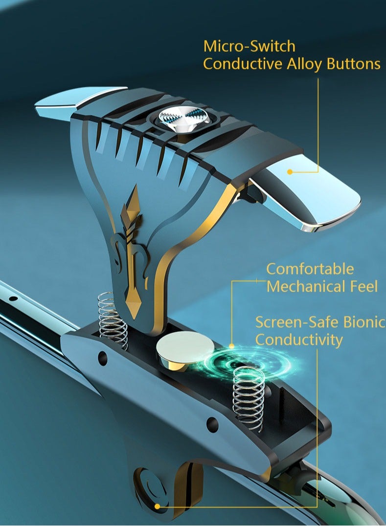 اوليو حزمتان من أزرار التحكم في لعبة PUBG العالمية للهواتف المحمولة، متوافقة مع لوحة الألعاب، ملمس جيد لليد، تحسين سرعة ودقة التصويب - Image 4