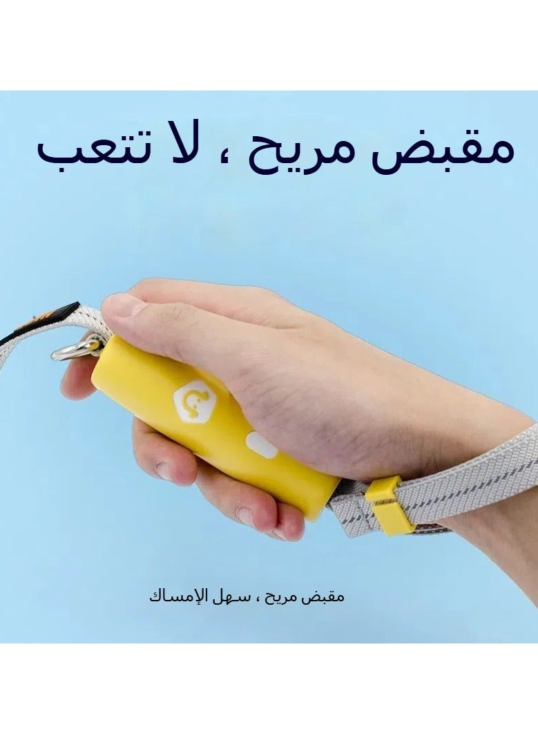 عام لوازم الحيوانات الأليفة، سلسلة كلاب مضادة للانفجار مصنوعة من النايلون، مع مرآة للكلاب، سلسلة كلاب للكلاب من حجم صغير إلى متوسط. - Image 2