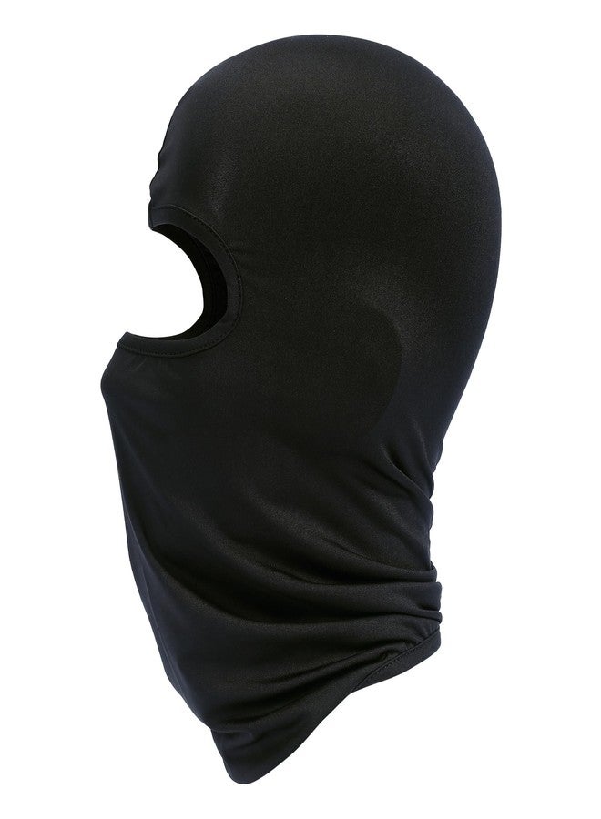 Atneato Balaclava Ski Mask for Men Summer Cooling UV Protector Full Face Mask Motorcycle Helmet Liner Balaclava Neck Gaiter (Black) - Image 5