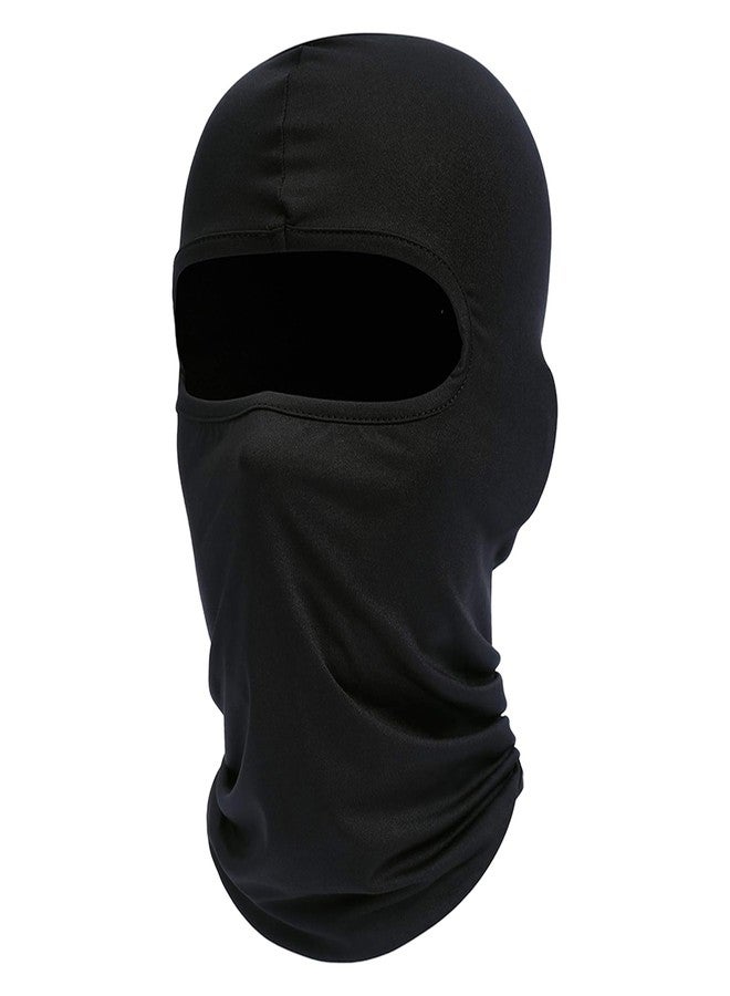 Atneato Balaclava Ski Mask for Men Summer Cooling UV Protector Full Face Mask Motorcycle Helmet Liner Balaclava Neck Gaiter (Black) - Image 1
