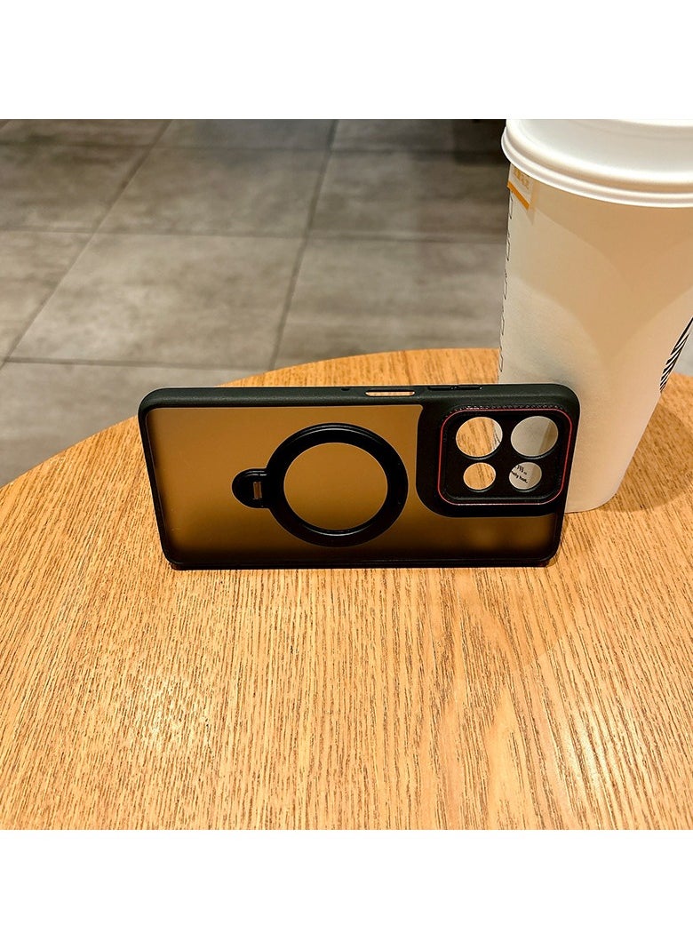 General - Case for moto edge 60 Pro with CD textured camera cover [MagSafe compatible] with magnetic invisible ring holder - Image 1