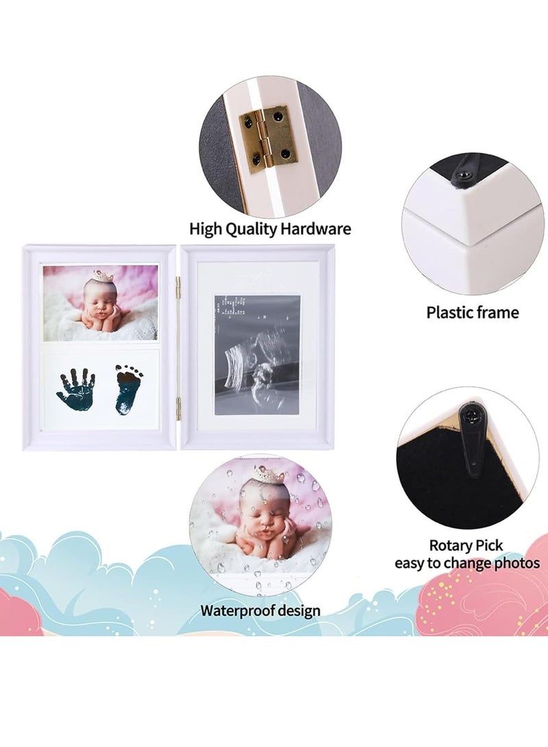 Rightsure Baby Handprint Footprint Maker, Keepsake Photo Frame, Personalized Baby Milestone Gift, Baby Registry Memory Art Photo Frame, Nursery Decor, Perfect for Newborn Boys and Girls - Image 2