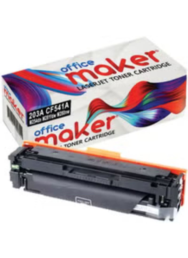 Office Maker 203A CF541A Laserjet Toner Cartridge for Printer 