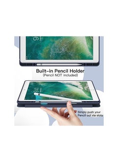 Jetech Case for iPad Pro 12.9 Inch (2015/2017 Model, 1st/2nd Generation) with Pencil Holder, Slim Tablet Cover with Soft TPU Back, Auto Wake/Sleep (Navy)  - Image 4