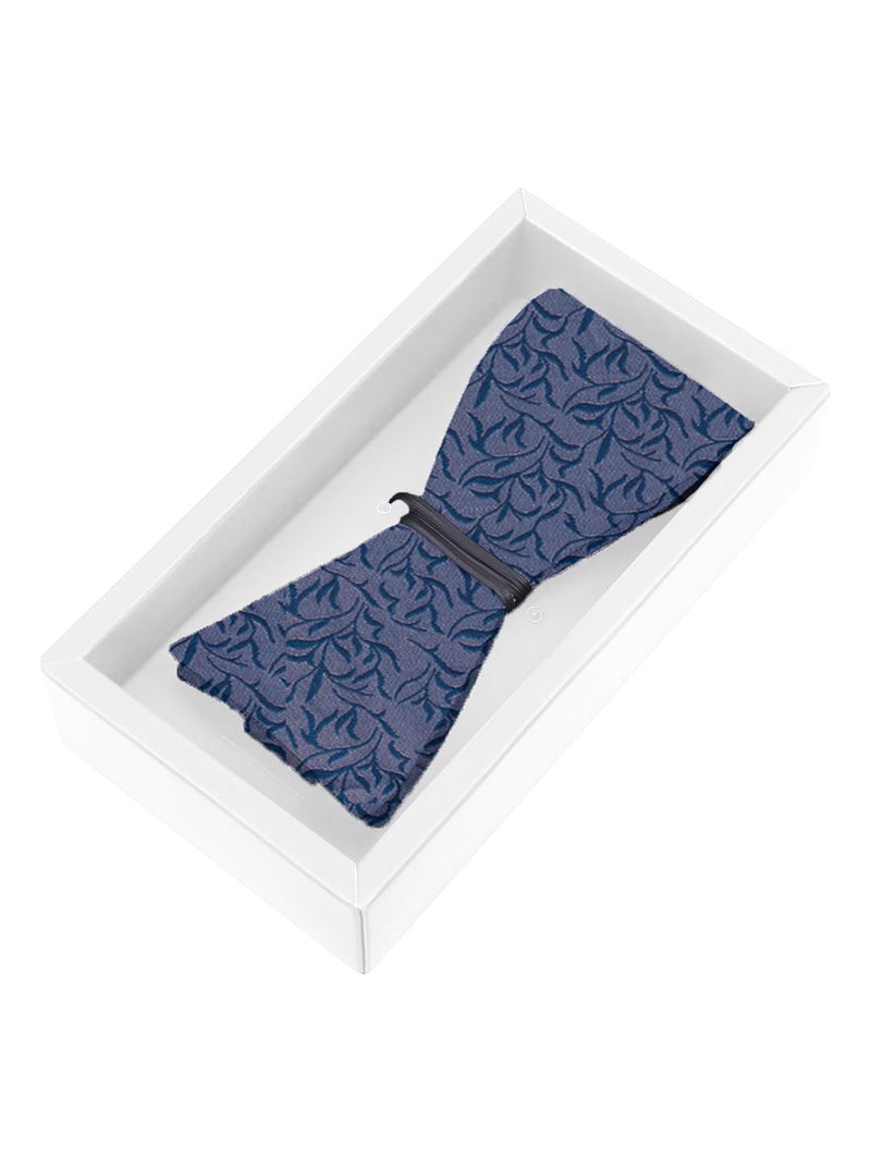 Blacksmith Black Self Tie Bowtie for Men - Image 4