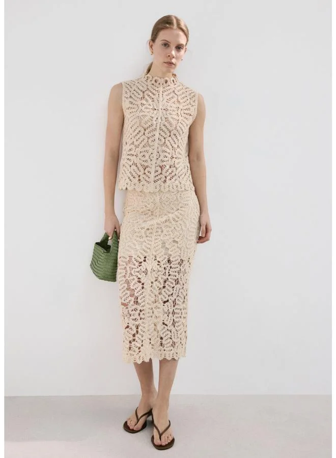 MANGO  Openwork knit top for Women | Best Price UAE