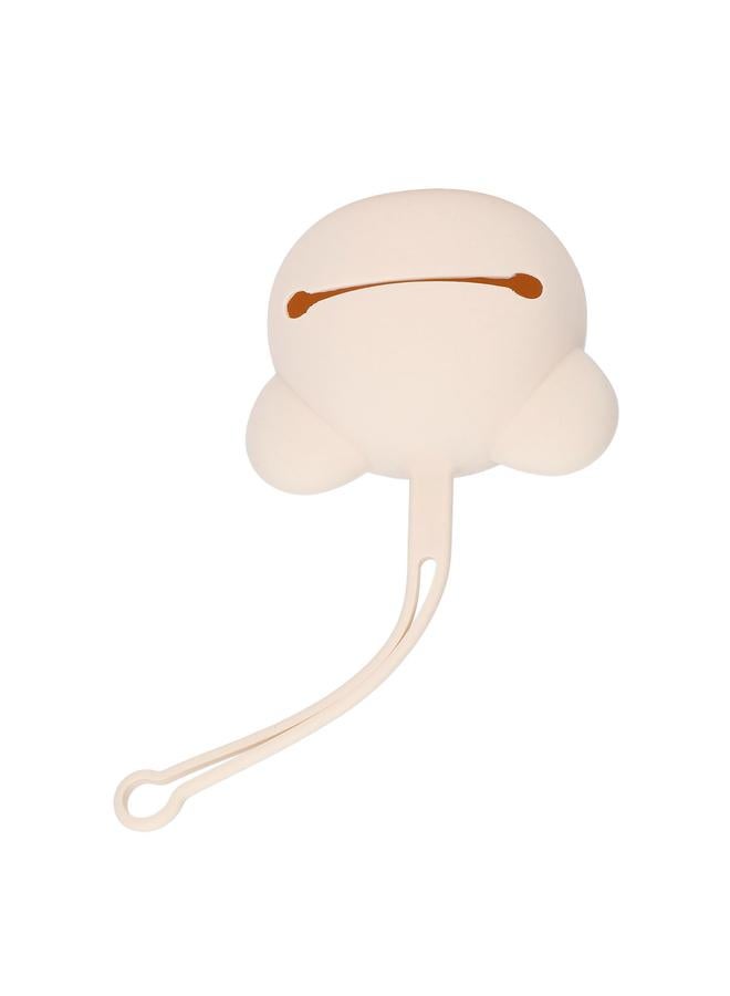 Silicone Pacifier Case Holder Travel Storage Pouch Accessories for Newborn Baby Boys Girls Bear Shape Milk Tea Color  - Image 5
