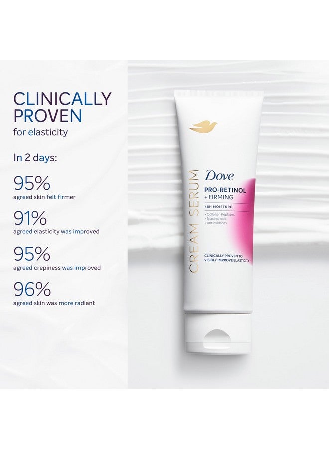 Dove Body Cream Serum Pro-Retinol + Firming for Elasticity and Firmness,with Collagen Peptides, Niacinamide and Antioxidants Lotion, 8 oz - Image 4