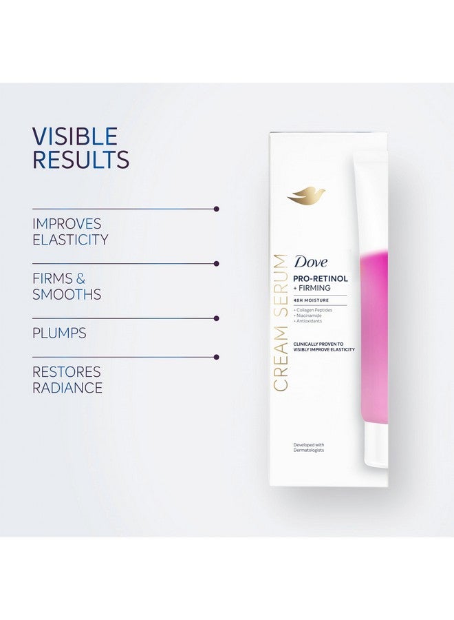 Dove Body Cream Serum Pro-Retinol + Firming for Elasticity and Firmness,with Collagen Peptides, Niacinamide and Antioxidants Lotion, 8 oz - Image 5