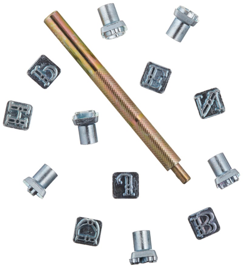 Tandy Leather Alphabet Stamp Set 3/8" (10 mm) Fancy 4907-00 - Image 2