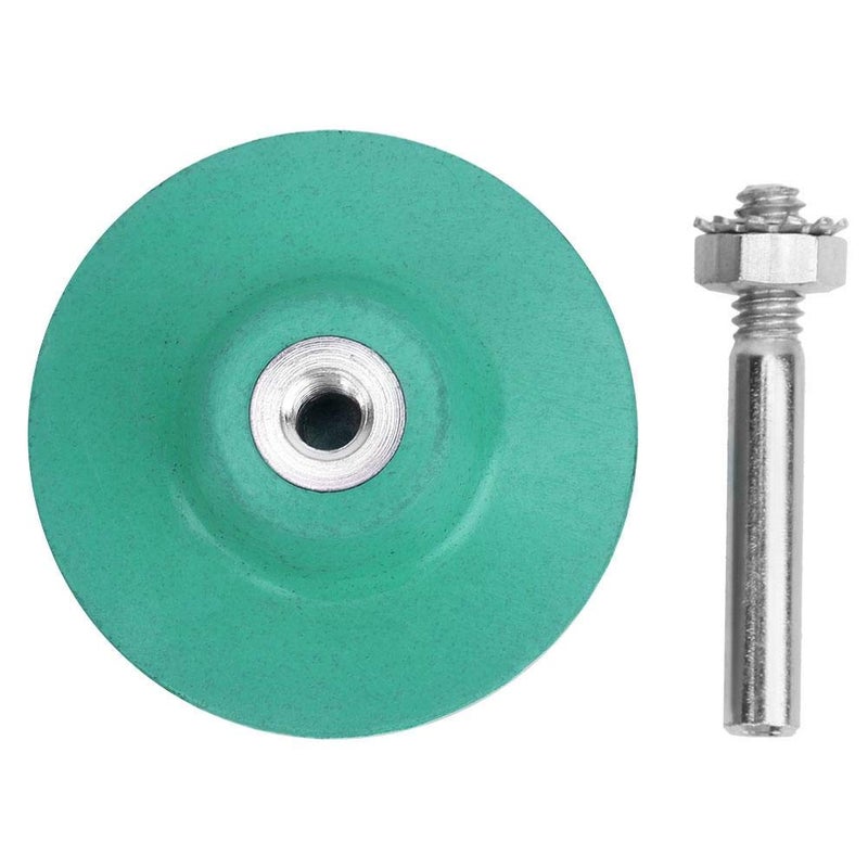 Garosa Bristle Brush Disc 2 Inch Rubber Abrasive Brush Polishing Grinding Wheel for Burr Removal(Green) - Image 3
