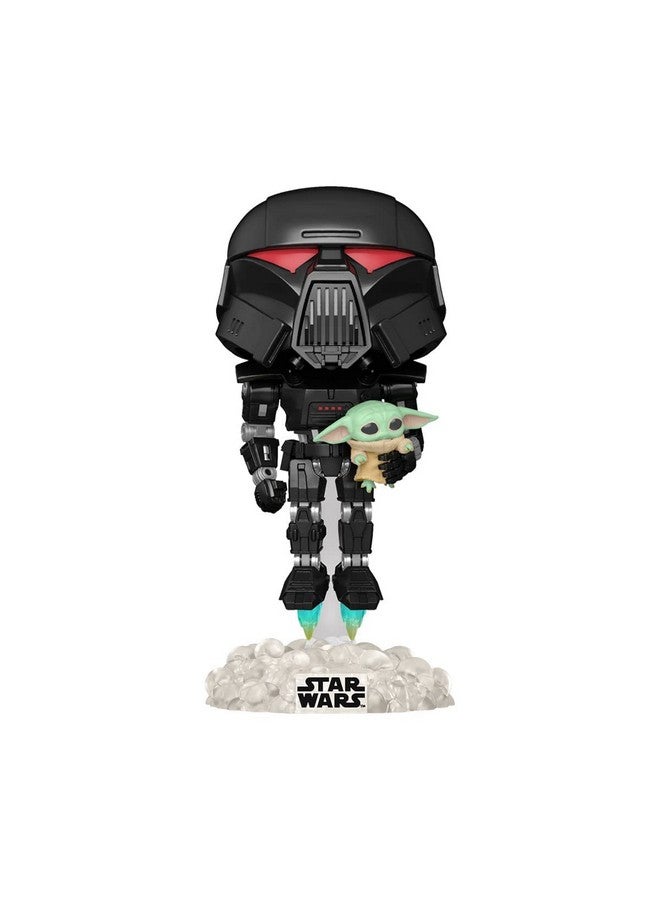 Funko Pop Vinyl - Star Wars - Dark Trooper with Grogu 488 Black - Image 3