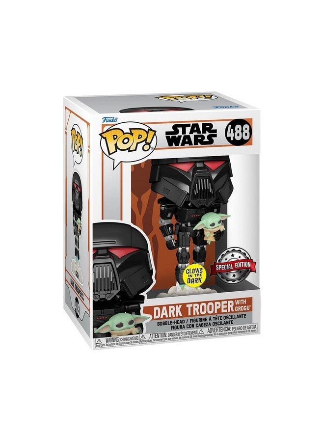 Funko Pop Vinyl - Star Wars - Dark Trooper with Grogu 488 Black - Image 2