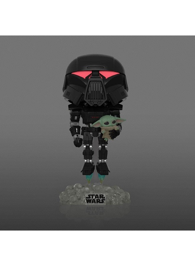 Funko Pop Vinyl - Star Wars - Dark Trooper with Grogu 488 Black - Image 4
