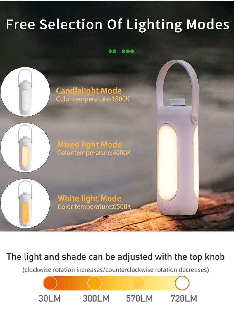 Viden - Camping Lights LED Camping Lantern Flashlights 10000mAh Freefolding Rechargeable Camping Lamp With 3 Light Modes & SOS Signal Great for Home Garden Outdoor Hiking Fishing Emergency - Image 1