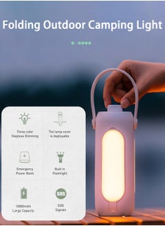 Viden Camping Lights LED Camping Lantern Flashlights 10000mAh Freefolding Rechargeable Camping Lamp With 3 Light Modes & SOS Signal Great for Home Garden Outdoor Hiking Fishing Emergency  - Image 2