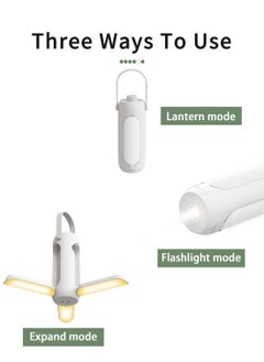 Viden Camping Lights LED Camping Lantern Flashlights 10000mAh Freefolding Rechargeable Camping Lamp With 3 Light Modes & SOS Signal Great for Home Garden Outdoor Hiking Fishing Emergency  - Image 5