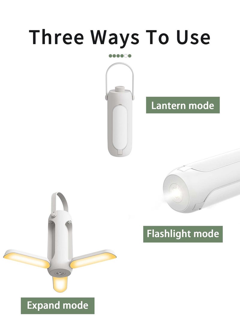 Viden - Camping Lights LED Camping Lantern Flashlights 10000mAh Freefolding Rechargeable Camping Lamp With 3 Light Modes & SOS Signal Great for Home Garden Outdoor Hiking Fishing Emergency - Image 1