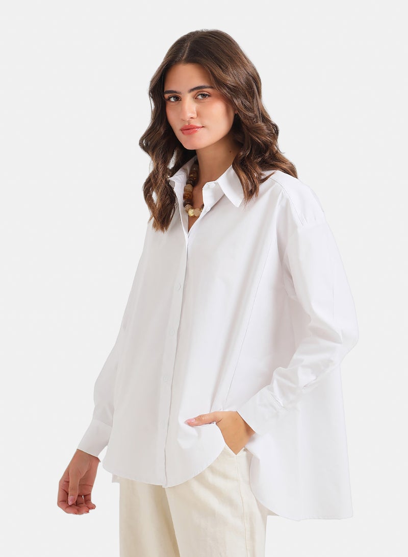 Carina High-Low Oversized Shirt - Image 3