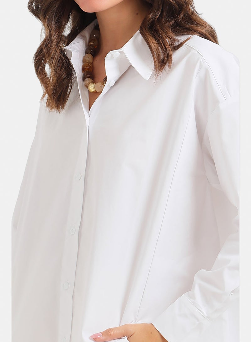 Carina High-Low Oversized Shirt - Image 5