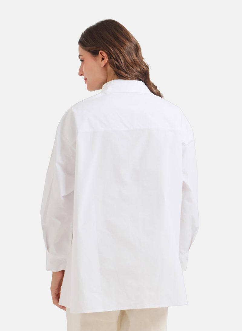 Carina High-Low Oversized Shirt - Image 4