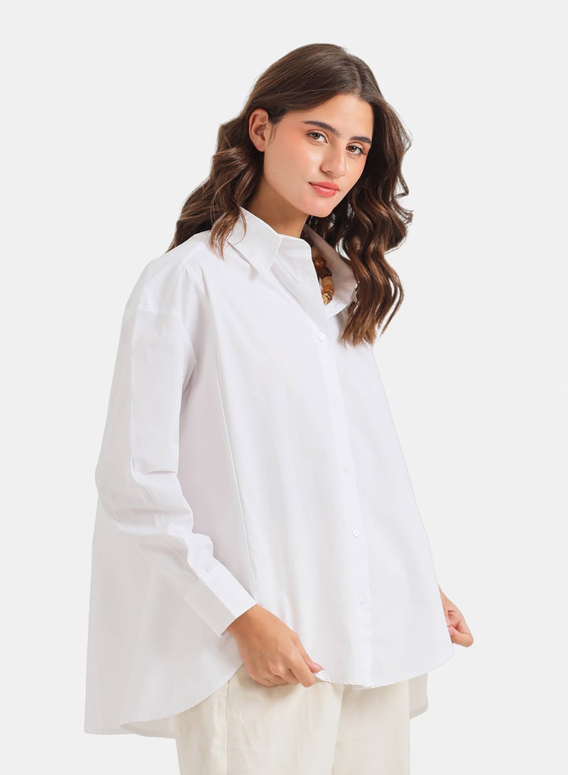Carina High-Low Oversized Shirt - Image 2