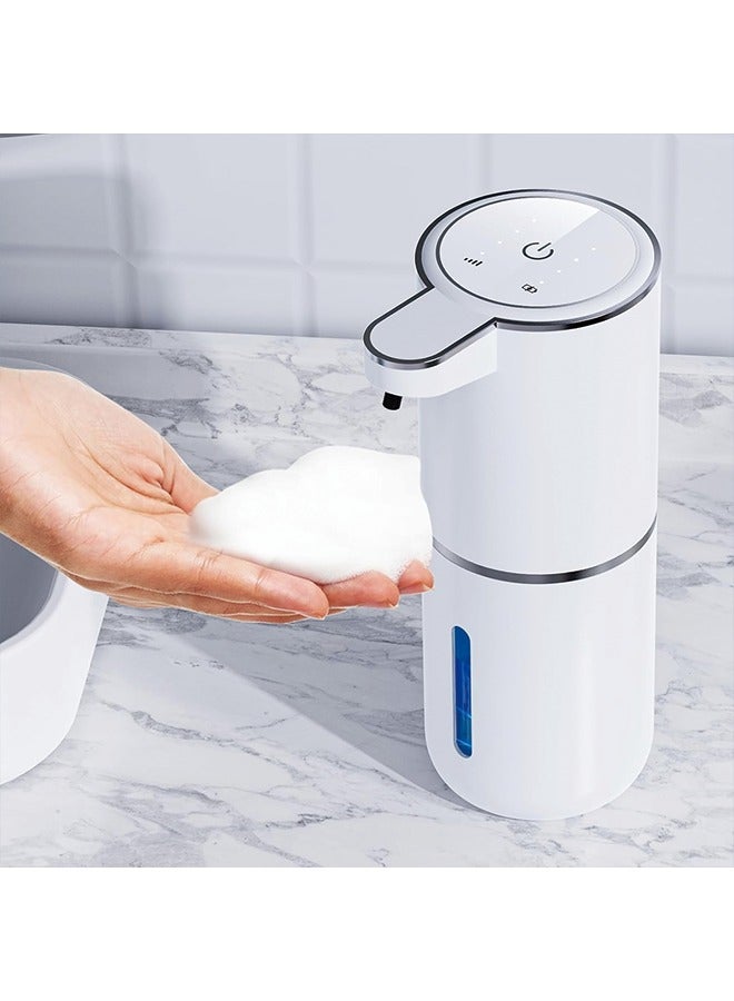 Automatic Soap Foaming Dispenser,380ml Wall Mount Touchless 4 Gear Adjustable Electric Soap Dispenser,USB Rechargeable with Infrared Motion Sensor for Bathroom,Kitchen,Office  - Image 1
