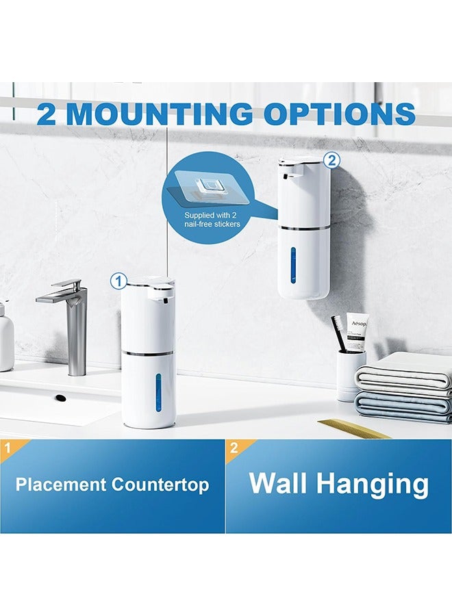 Automatic Soap Foaming Dispenser,380ml Wall Mount Touchless 4 Gear Adjustable Electric Soap Dispenser,USB Rechargeable with Infrared Motion Sensor for Bathroom,Kitchen,Office  - Image 4