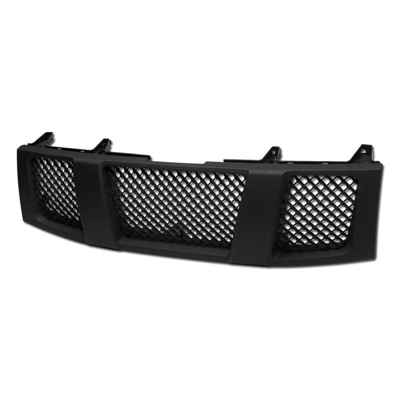TLAPS 7422442411443 Compatible With 20042007 Titan 20052007 Armada Matte Black Mesh Front Bumper Grill Grille