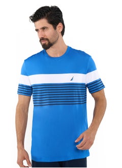 NAUTICA Contrast Striped Relaxed Dry-fit Crew Neck T-shirt  - Image 5