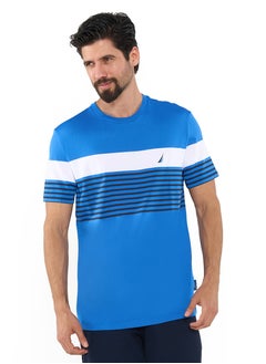 NAUTICA Contrast Striped Relaxed Dry-fit Crew Neck T-shirt  - Image 1