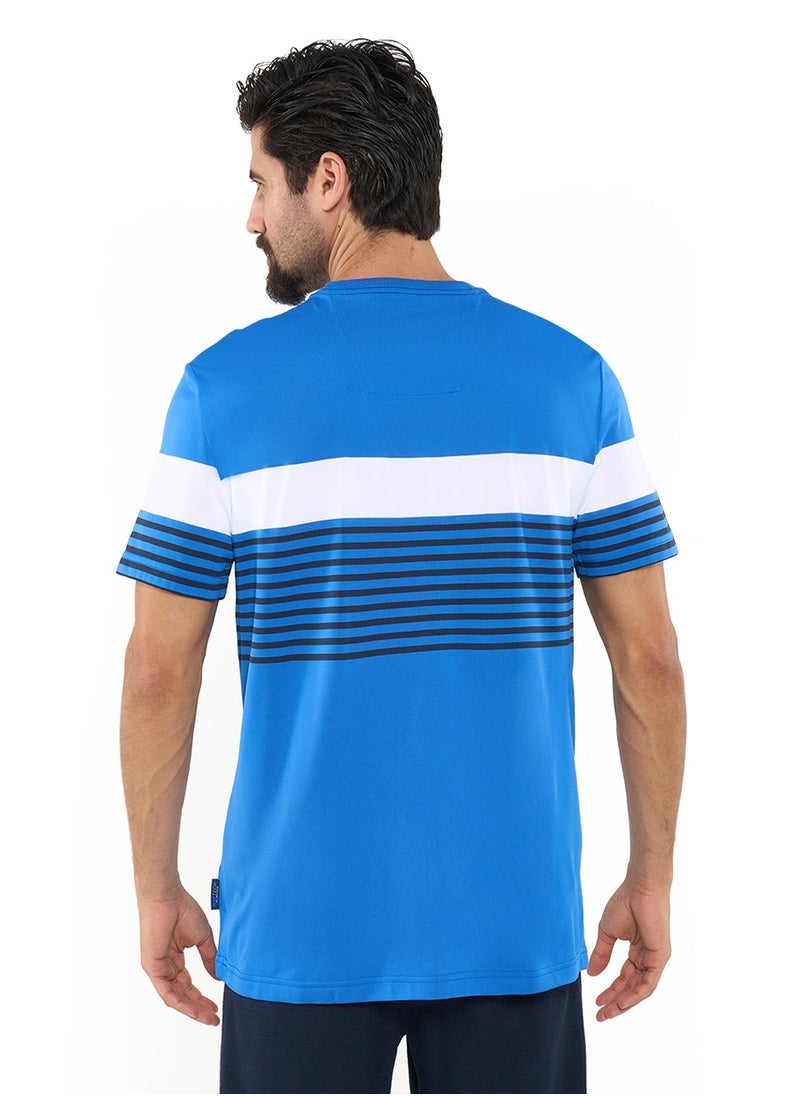 NAUTICA Contrast Striped Relaxed Dry-fit Crew Neck T-shirt  - Image 3