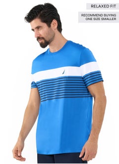 NAUTICA Contrast Striped Relaxed Dry-fit Crew Neck T-shirt  - Image 2