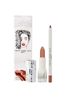 GIVE THEM LALA GIVE THEM LALA Lip Liner and Lipstick Set - VIRGO Lip Kit For Long Lasting, Moisturizing Wear- All Day Lipstick and Liner with Silky Smooth Finish - Cruelty-Free Lip Makeup 