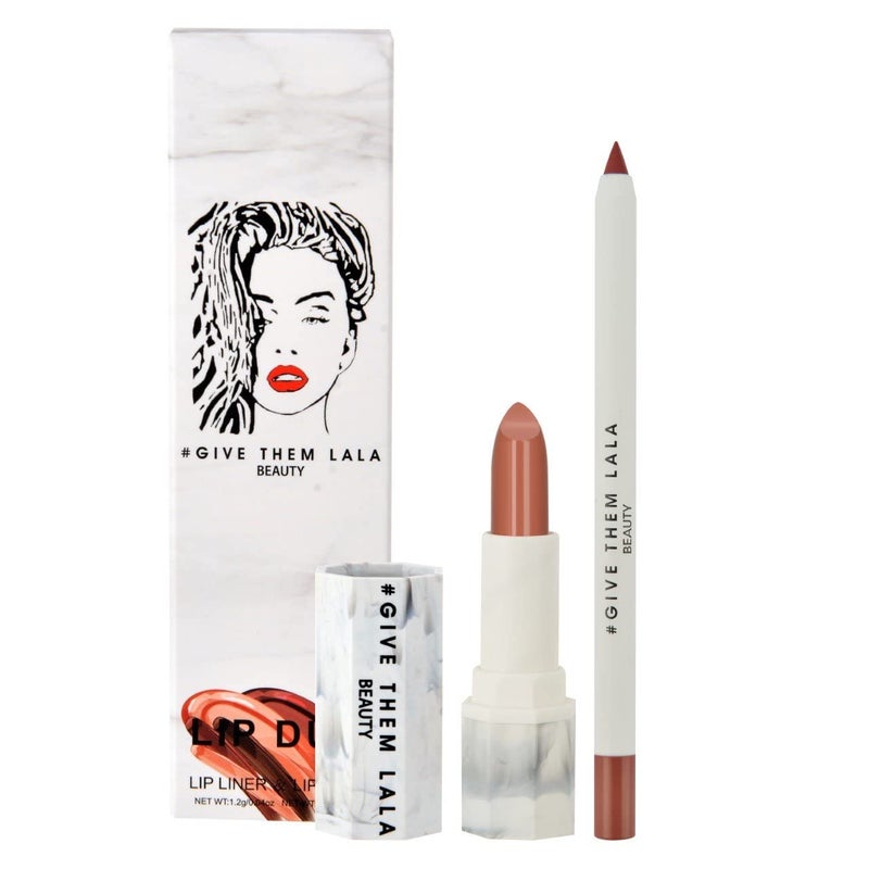 GIVE THEM LALA GIVE THEM LALA Lip Liner and Lipstick Set - VIRGO Lip Kit For Long Lasting, Moisturizing Wear- All Day Lipstick and Liner with Silky Smooth Finish - Cruelty-Free Lip Makeup