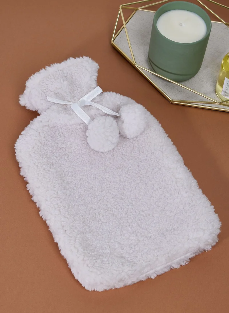 Aroma Home Cream Teddy Hot Water Bottle