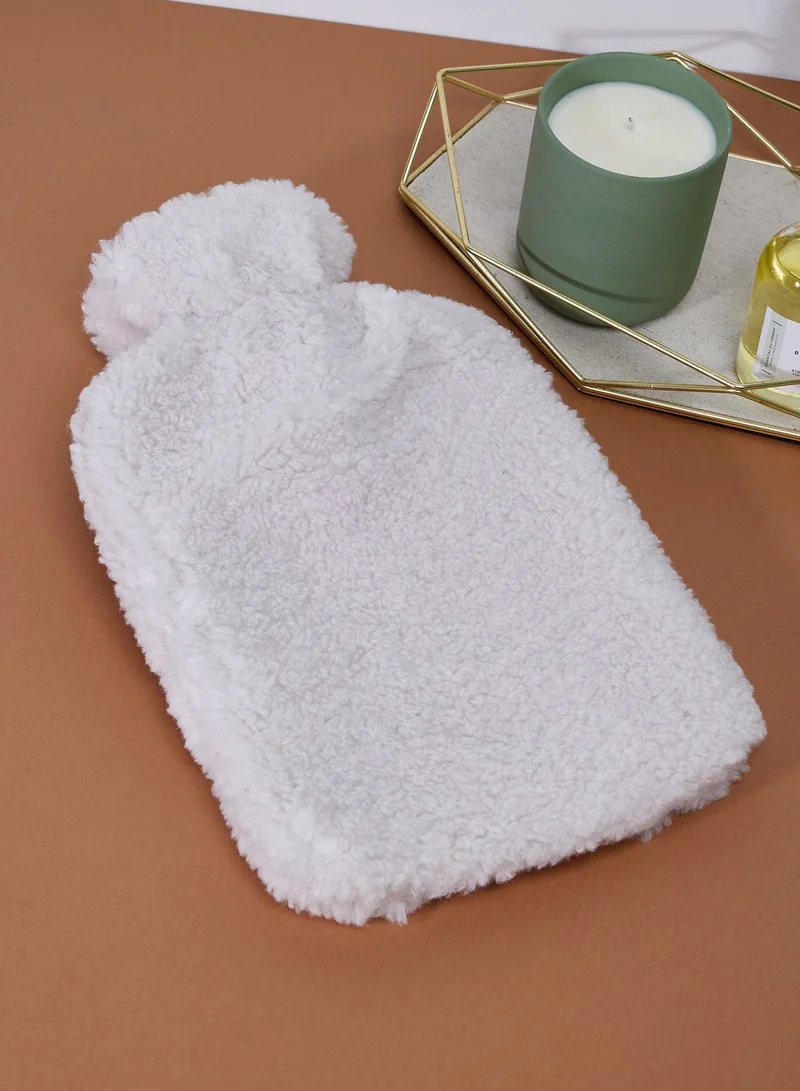 Aroma Home Cream Teddy Hot Water Bottle