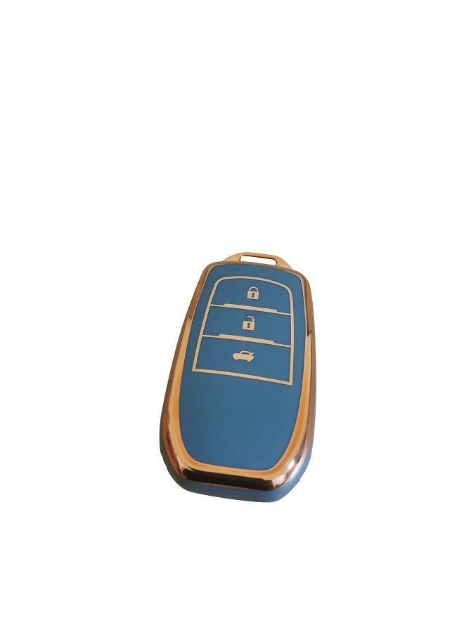 Generic Toyota Car Key Cover Soft Premium TPU Protector Case Keyless Remote Entry Key FOB Cover Protection Key Holder Corolla 3 Buttons  - Image 1