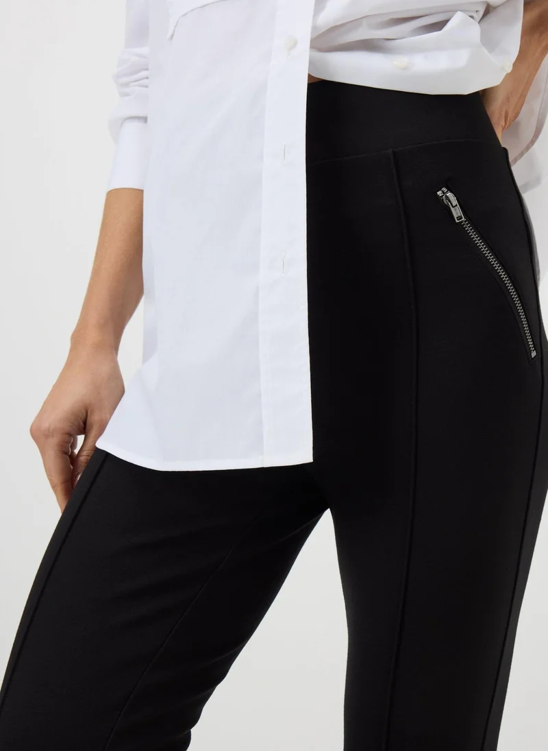 Matalan Black Zip Leggings