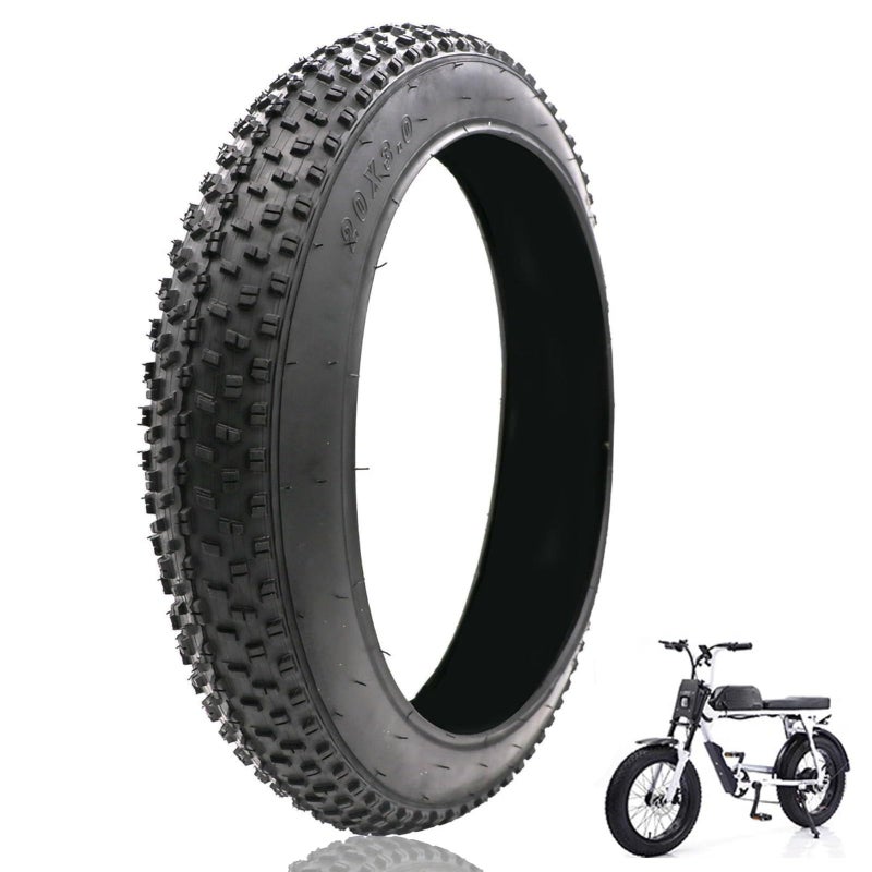 NiuJKun 20 Bike Fat Tire 7640620x30inch Snow Tire E Bike Fat Tires 20 AllTerrain Tires Mountain Bike Tires Replacement Tire Compatible with Urban Mountain or ThreeWheeled Bicycle 30 PSI - Image 2
