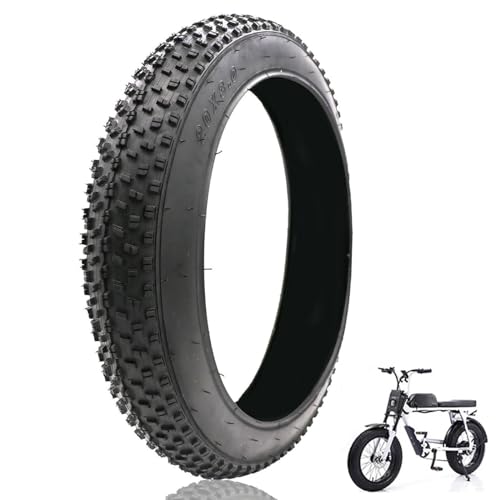 NiuJKun 20 Bike Fat Tire 7640620x30inch Snow Tire E Bike Fat Tires 20 AllTerrain Tires Mountain Bike Tires Replacement Tire Compatible with Urban Mountain or ThreeWheeled Bicycle 30 PSI - Image 1