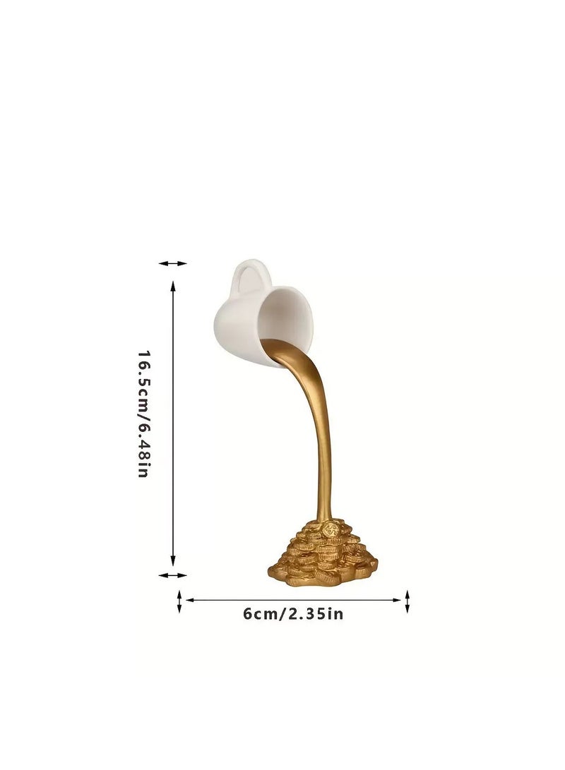 Suspended Coffee Cup Resin Ornaments Home Ornaments Floating Coffee Cup Ornaments - Image 3