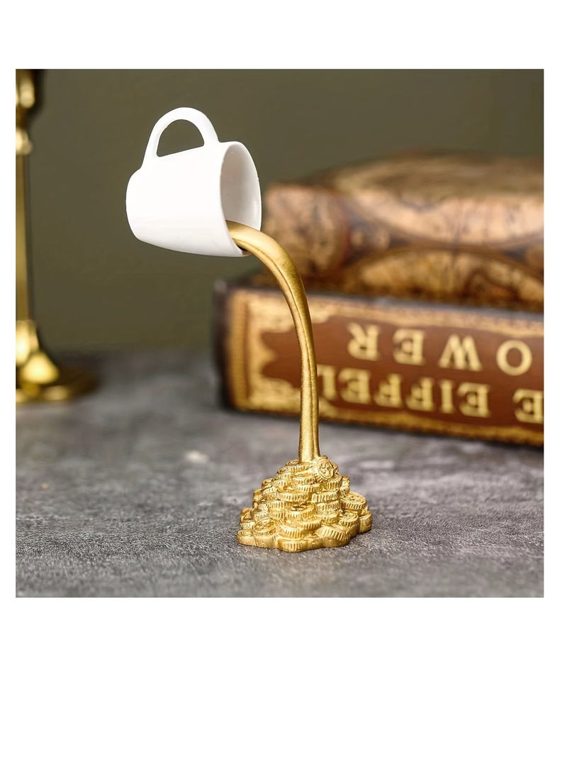 Suspended Coffee Cup Resin Ornaments Home Ornaments Floating Coffee Cup Ornaments - Image 2