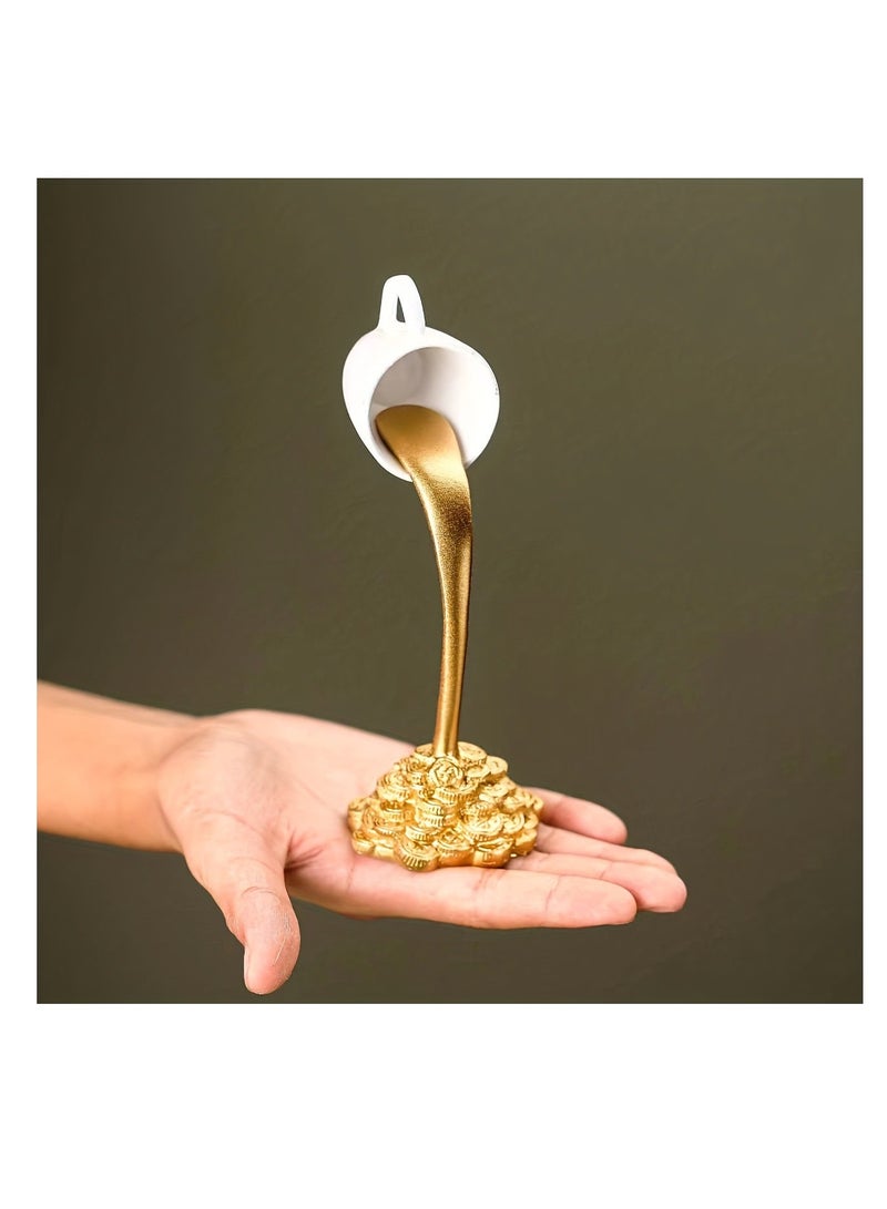 Suspended Coffee Cup Resin Ornaments Home Ornaments Floating Coffee Cup Ornaments - Image 1